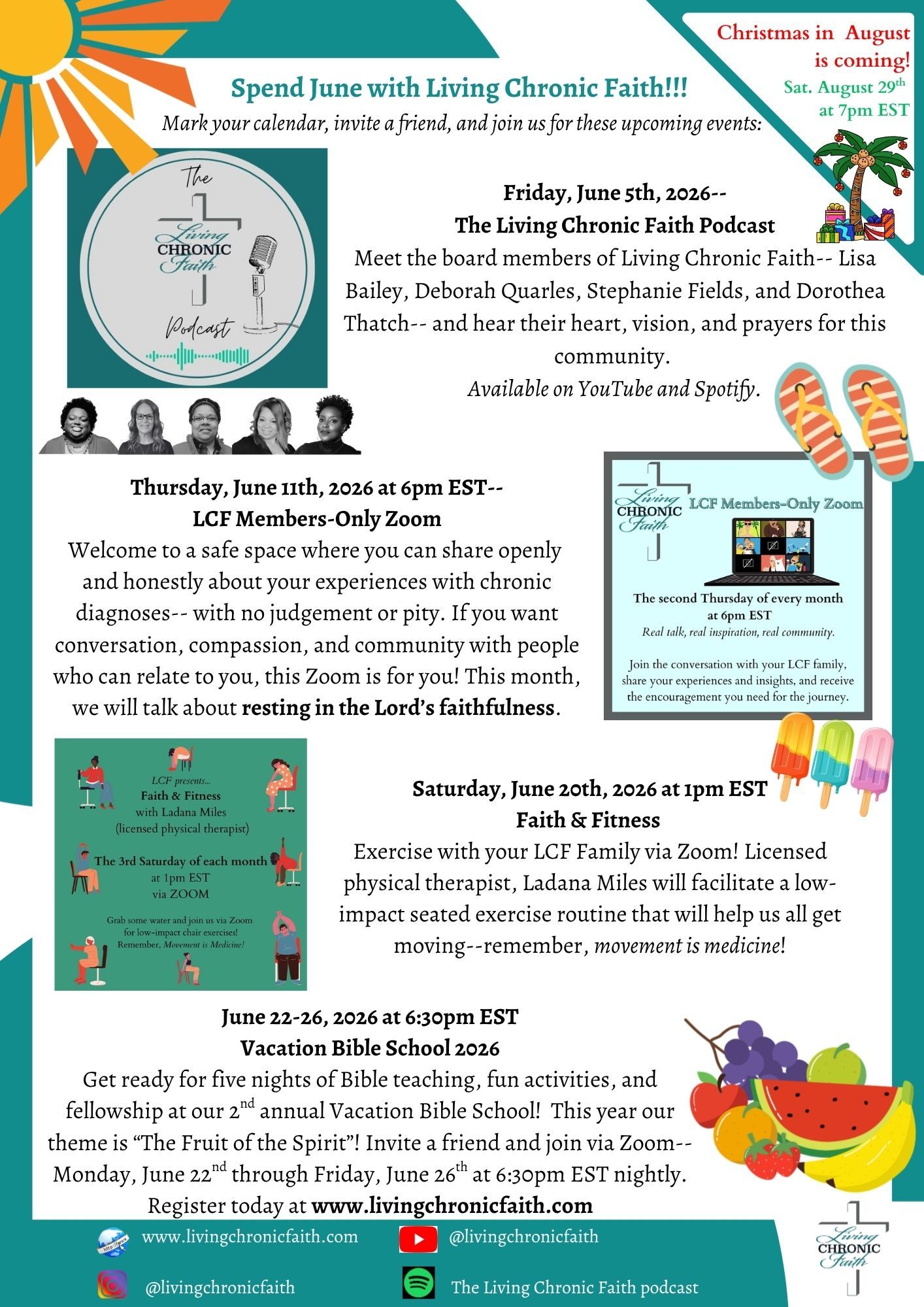 Monthly LCF bulletin featuring upcoming events for March